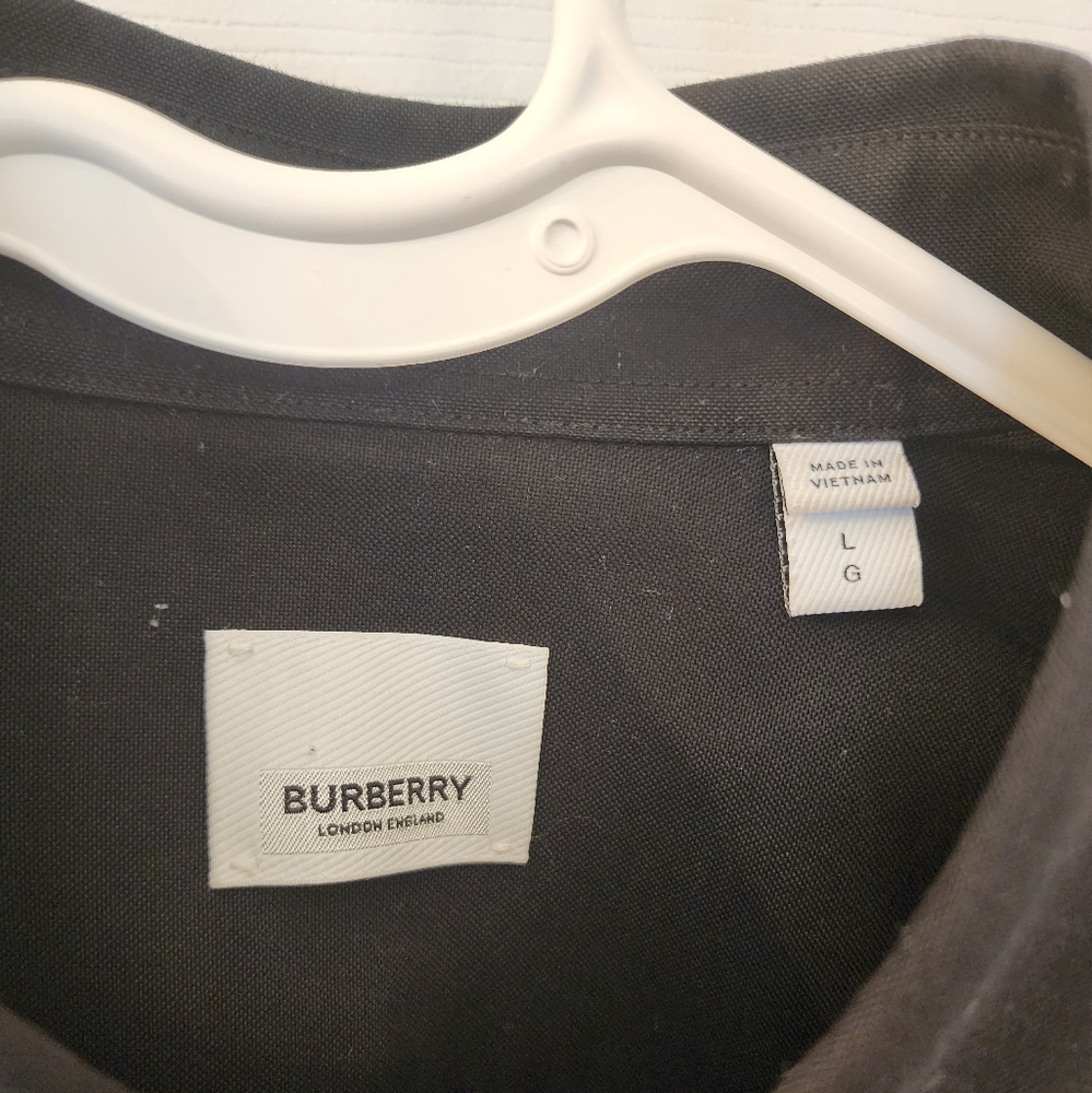 Burberry Logo Patch Button Down Shirt - image 8
